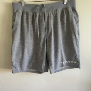 Lululemon Workout Shorts with Peleton logo branding
